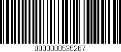 Código de barras (EAN, GTIN, SKU, ISBN): '0000000535267'