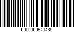 Código de barras (EAN, GTIN, SKU, ISBN): '0000000540469'