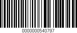 Código de barras (EAN, GTIN, SKU, ISBN): '0000000540797'