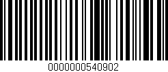 Código de barras (EAN, GTIN, SKU, ISBN): '0000000540902'