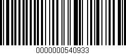 Código de barras (EAN, GTIN, SKU, ISBN): '0000000540933'