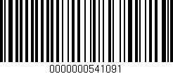 Código de barras (EAN, GTIN, SKU, ISBN): '0000000541091'