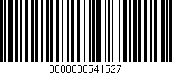 Código de barras (EAN, GTIN, SKU, ISBN): '0000000541527'