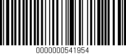 Código de barras (EAN, GTIN, SKU, ISBN): '0000000541954'