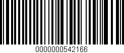 Código de barras (EAN, GTIN, SKU, ISBN): '0000000542166'