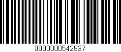 Código de barras (EAN, GTIN, SKU, ISBN): '0000000542937'