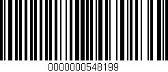 Código de barras (EAN, GTIN, SKU, ISBN): '0000000548199'