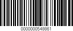 Código de barras (EAN, GTIN, SKU, ISBN): '0000000548861'
