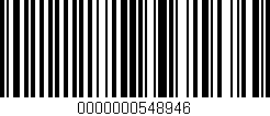Código de barras (EAN, GTIN, SKU, ISBN): '0000000548946'