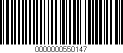 Código de barras (EAN, GTIN, SKU, ISBN): '0000000550147'