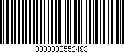 Código de barras (EAN, GTIN, SKU, ISBN): '0000000552493'