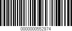 Código de barras (EAN, GTIN, SKU, ISBN): '0000000552974'