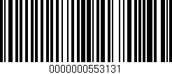 Código de barras (EAN, GTIN, SKU, ISBN): '0000000553131'