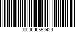 Código de barras (EAN, GTIN, SKU, ISBN): '0000000553438'