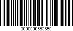 Código de barras (EAN, GTIN, SKU, ISBN): '0000000553650'