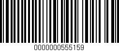 Código de barras (EAN, GTIN, SKU, ISBN): '0000000555159'