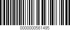 Código de barras (EAN, GTIN, SKU, ISBN): '0000000561495'