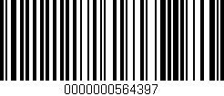 Código de barras (EAN, GTIN, SKU, ISBN): '0000000564397'