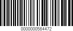 Código de barras (EAN, GTIN, SKU, ISBN): '0000000564472'