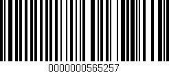 Código de barras (EAN, GTIN, SKU, ISBN): '0000000565257'