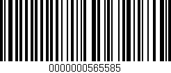 Código de barras (EAN, GTIN, SKU, ISBN): '0000000565585'