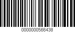 Código de barras (EAN, GTIN, SKU, ISBN): '0000000566438'