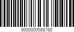Código de barras (EAN, GTIN, SKU, ISBN): '0000000566780'