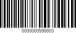 Código de barras (EAN, GTIN, SKU, ISBN): '0000000566803'