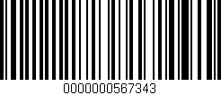 Código de barras (EAN, GTIN, SKU, ISBN): '0000000567343'
