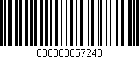 Código de barras (EAN, GTIN, SKU, ISBN): '000000057240'