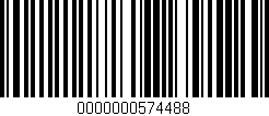 Código de barras (EAN, GTIN, SKU, ISBN): '0000000574488'