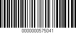 Código de barras (EAN, GTIN, SKU, ISBN): '0000000575041'
