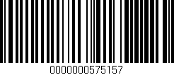 Código de barras (EAN, GTIN, SKU, ISBN): '0000000575157'