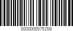 Código de barras (EAN, GTIN, SKU, ISBN): '0000000575256'