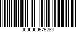Código de barras (EAN, GTIN, SKU, ISBN): '0000000575263'