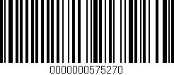 Código de barras (EAN, GTIN, SKU, ISBN): '0000000575270'