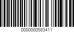 Código de barras (EAN, GTIN, SKU, ISBN): '0000000583411'