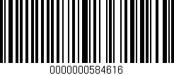 Código de barras (EAN, GTIN, SKU, ISBN): '0000000584616'
