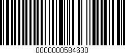 Código de barras (EAN, GTIN, SKU, ISBN): '0000000584630'