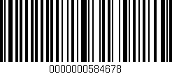Código de barras (EAN, GTIN, SKU, ISBN): '0000000584678'