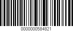 Código de barras (EAN, GTIN, SKU, ISBN): '0000000584821'