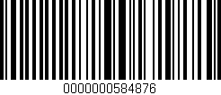 Código de barras (EAN, GTIN, SKU, ISBN): '0000000584876'