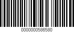 Código de barras (EAN, GTIN, SKU, ISBN): '0000000586580'