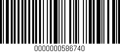 Código de barras (EAN, GTIN, SKU, ISBN): '0000000586740'