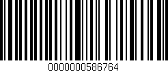Código de barras (EAN, GTIN, SKU, ISBN): '0000000586764'