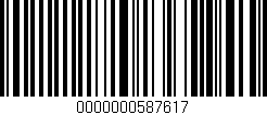 Código de barras (EAN, GTIN, SKU, ISBN): '0000000587617'