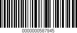 Código de barras (EAN, GTIN, SKU, ISBN): '0000000587945'
