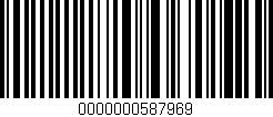 Código de barras (EAN, GTIN, SKU, ISBN): '0000000587969'