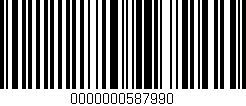 Código de barras (EAN, GTIN, SKU, ISBN): '0000000587990'