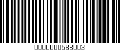 Código de barras (EAN, GTIN, SKU, ISBN): '0000000588003'